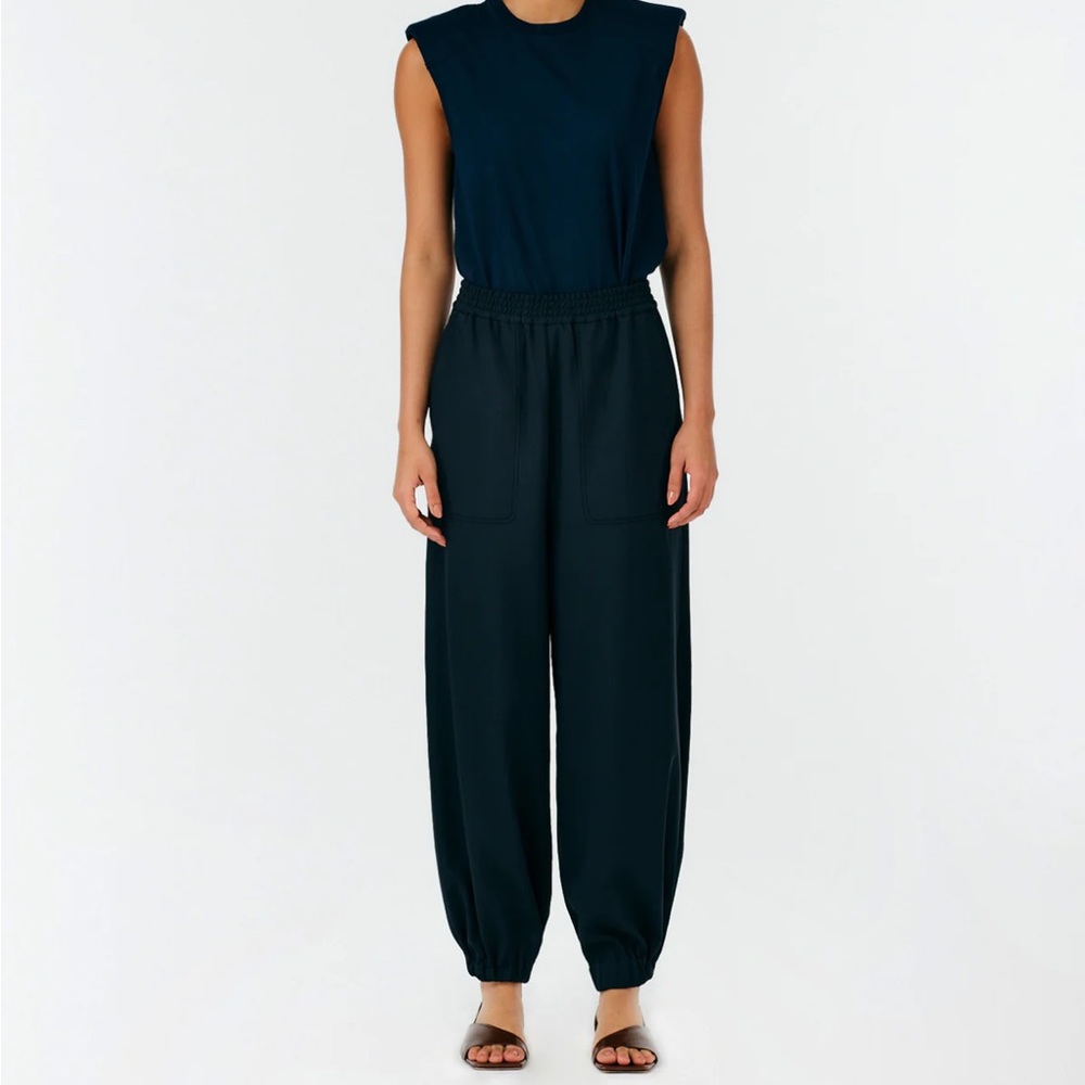 Tibi Chalky Drape Plashet Jogger - Tall Length